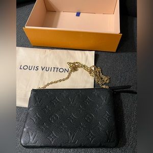 Authentic Louis Vuitton Double Zip Pochette